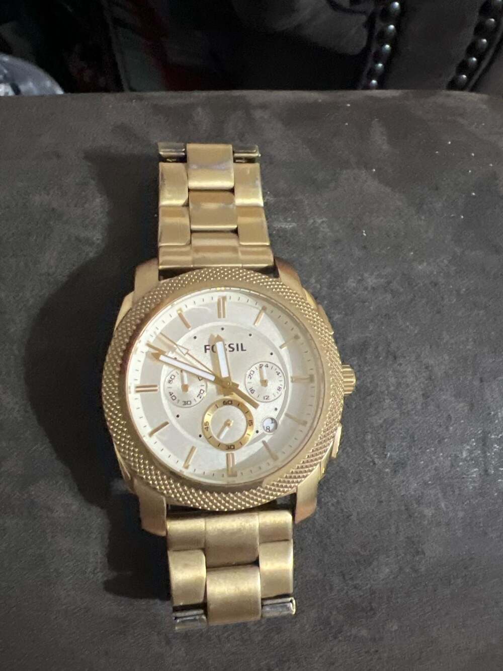 Fossil Men's Machine Chronograph Gold-Tone Stainless Steel Watch FS5193